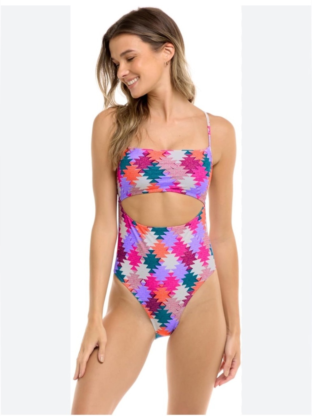 Body Glove Womens Standard Devon One Piece Cutout Front Ethos Swimsuit Sz M Nwt